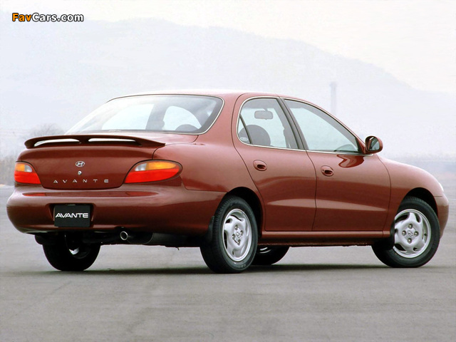 Hyundai Avante (J2) 1995–98 pictures (640 x 480)