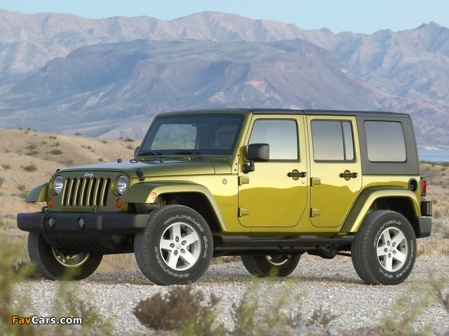 Images of Jeep Wrangler Unlimited Sahara (JK) 2006–10 (640 x 480)