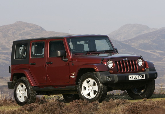Images of Jeep Wrangler Unlimited Sahara UK-spec (JK) 2007–11