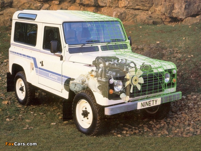 Land Rover 90 County Station Wagon 1983–90 wallpapers (640 x 480)