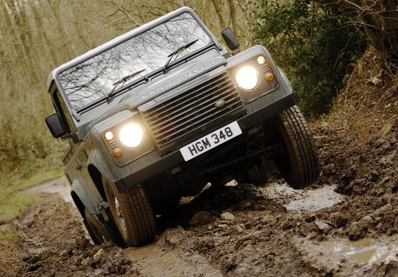 Land Rover Defender 90 Pickup UK-spec 2007 photos