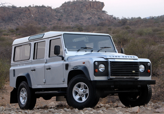 Land Rover Defender 110 Station Wagon ZA-spec 2007 wallpapers