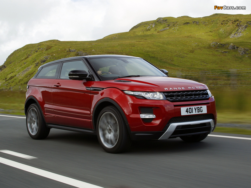 Images of Range Rover Evoque Coupe Si4 Dynamic UK-spec 2011 (800 x 600)