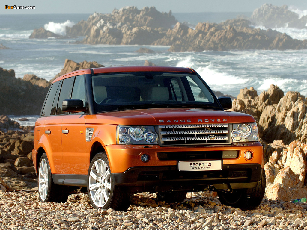 Range Rover Sport Supercharged ZA-spec 2005–08 wallpapers (1024 x 768)