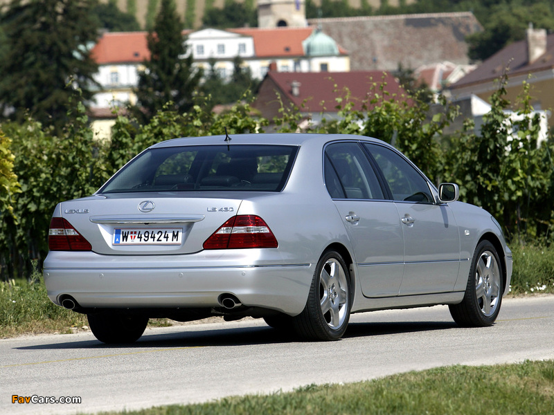 Pictures of Lexus LS 430 EU-spec (UCF30) 2003–06 (800 x 600)
