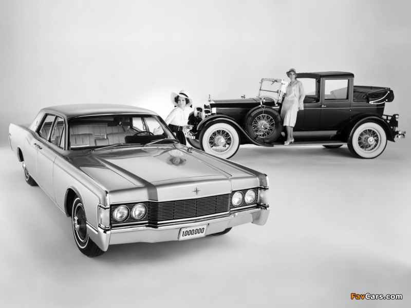 Lincoln Continental 4-Door Sedan 1968 & Lincoln Town Car 1925 wallpapers (800 x 600)