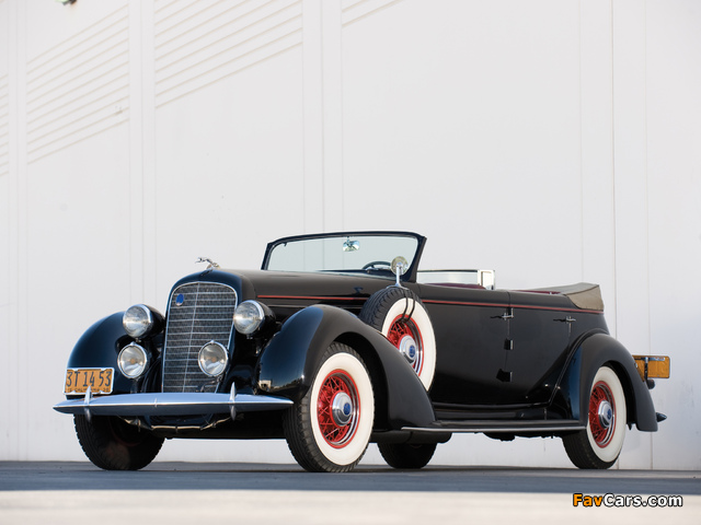 Images of Lincoln Model K Dual Windshield Convertible Sedan by LeBaron 1936 (640 x 480)