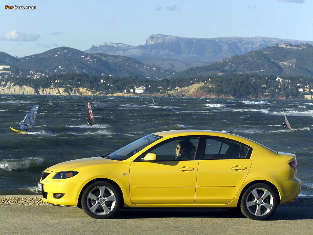 Mazda3 Sedan (BK) 2004–06 wallpapers (1024 x 768)