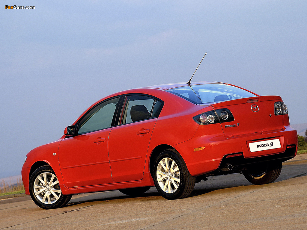 Mazda3 Sport Sedan ZA-spec (BK2) 2006–09 images (1024 x 768)