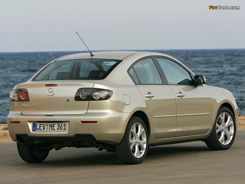 Mazda 3 Sedan 2006–09 photos (800 x 600)