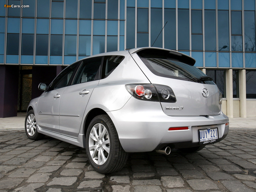 Mazda3 Hatchback AU-spec (BK2) 2006–09 wallpapers (1024 x 768)