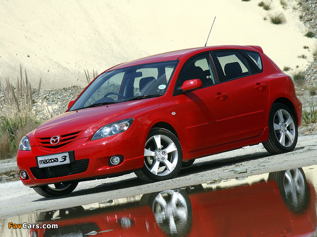 Mazda3 Sport Hatchback ZA-spec (BK) 2003–06 wallpapers (640 x 480)