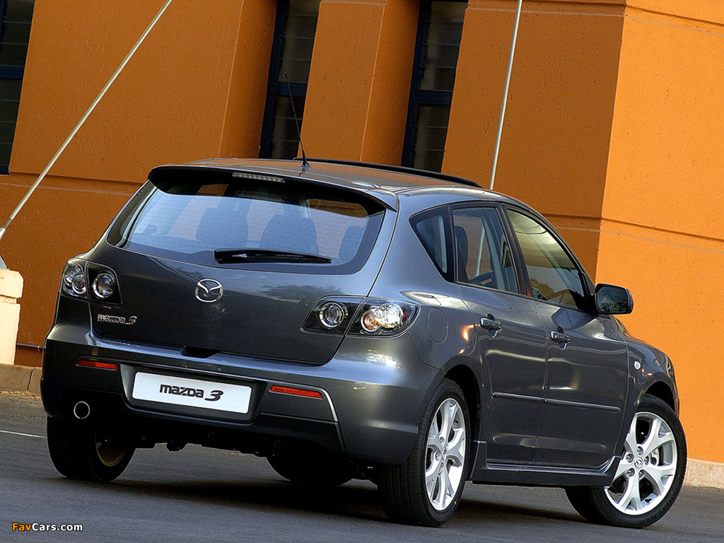 Mazda3 Sport Hatchback ZA-spec (BK2) 2006–09 wallpapers (1024 x 768)