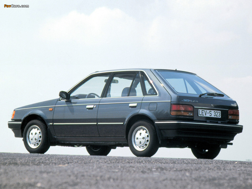 Mazda 323 5-door (BF) 1985–89 pictures (1024 x 768)