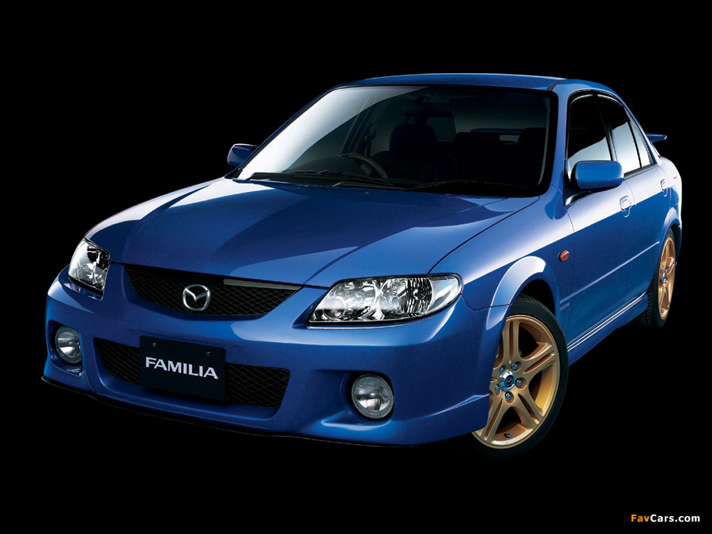 Mazda Familia Sport 20 Sedan 2001–03 wallpapers (1024 x 768)
