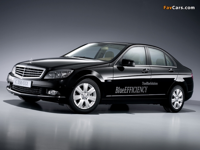 Mercedes-Benz C 350 CGI BlueEfficiency (W204) 2008–11 wallpapers (640 x 480)
