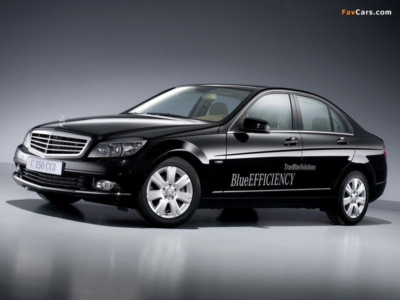 Mercedes-Benz C 350 CGI BlueEfficiency (W204) 2008–11 wallpapers (800 x 600)