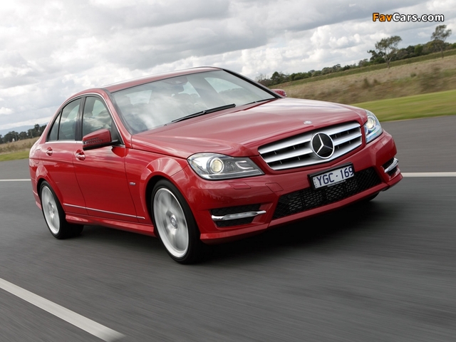 Mercedes-Benz C 250 AMG Sports Package AU-spec (W204) 2011 pictures (640 x 480)