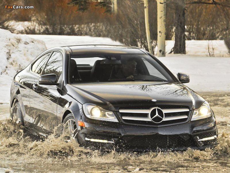 Mercedes-Benz C 350 4MATIC Coupe US-spec (C204) 2011 wallpapers (800 x 600)