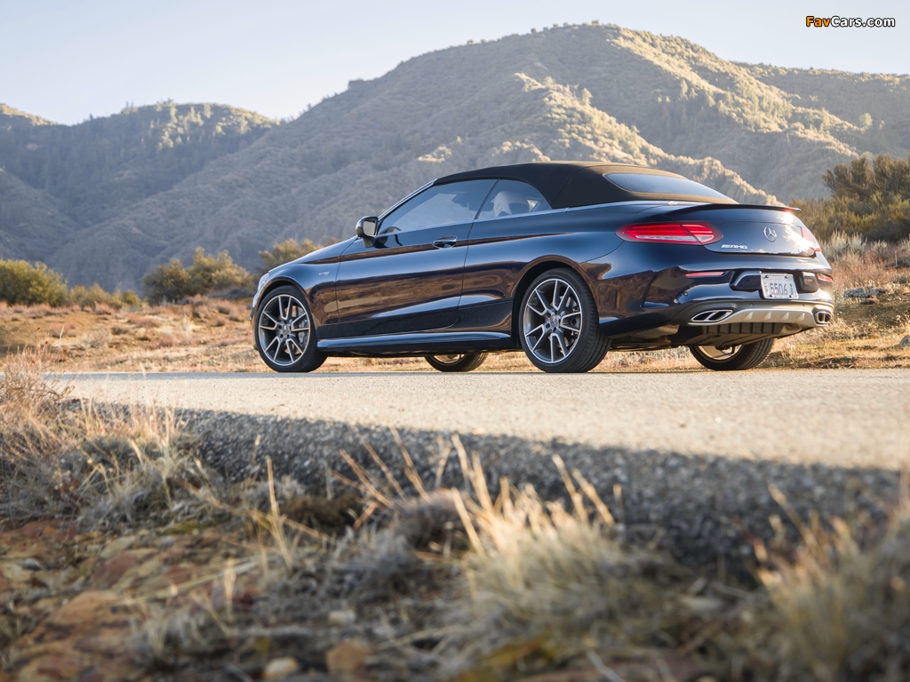 Mercedes-AMG C 43 4MATIC Cabriolet North America (A205) 2016 images (1024 x 768)