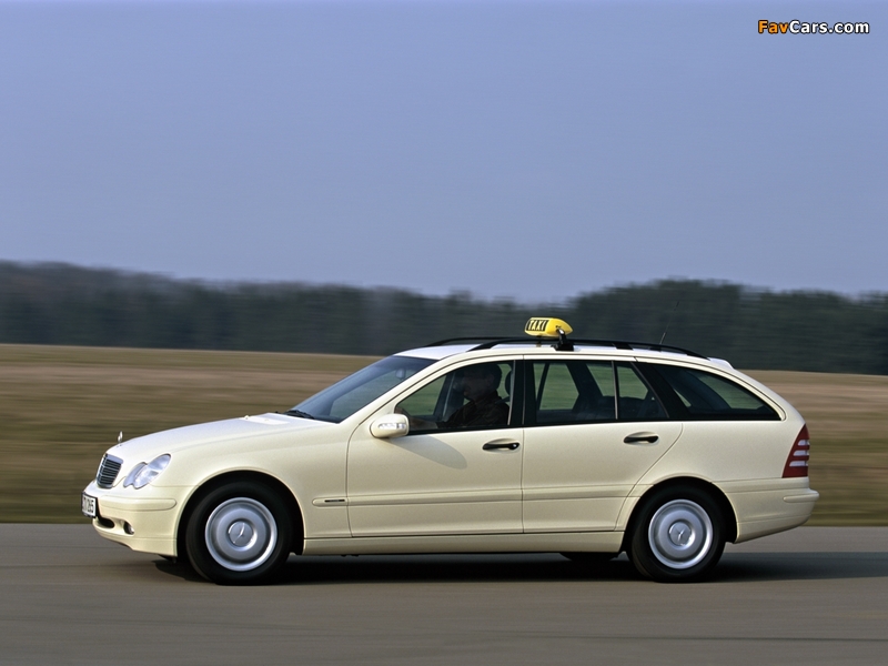 Mercedes-Benz C-Klasse Estate Taxi (S203) 2001–05 wallpapers (800 x 600)