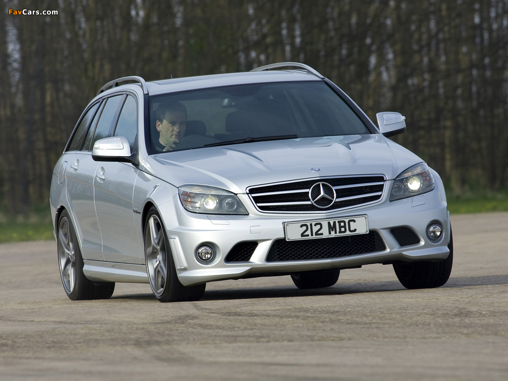 Pictures of Mercedes-Benz C 63 AMG Estate UK-spec (S204) 2008–11 (1024 x 768)
