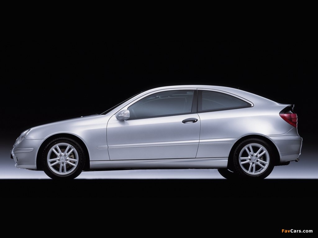 Mercedes-Benz C-Klasse Sportcoupe (C203) 2001–07 wallpapers (1024 x 768)