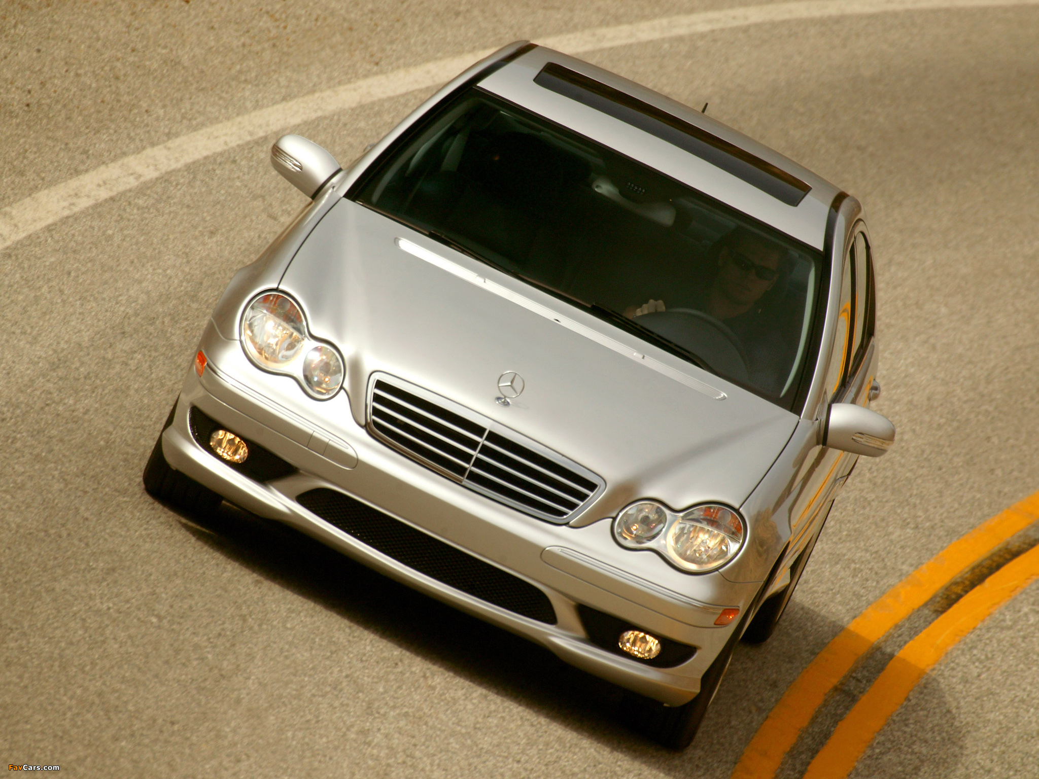 Mercedes-Benz C 280 Sports Package US-spec (W203) 2005–07 wallpapers (2048 x 1536)