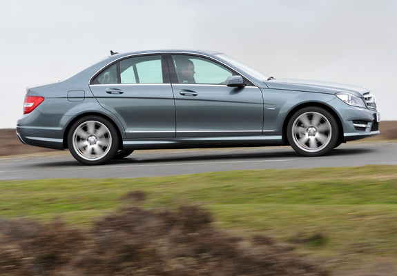 Mercedes-Benz C 220 CDI AMG Sports Package UK-spec (W204) 2011 wallpapers