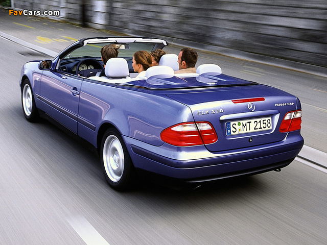 Mercedes-Benz CLK 230 Kompressor Cabrio (A208) 1998–2002 wallpapers (640 x 480)