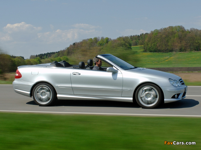 Mercedes-Benz CLK 55 AMG Cabrio (A209) 2005–06 images (640 x 480)