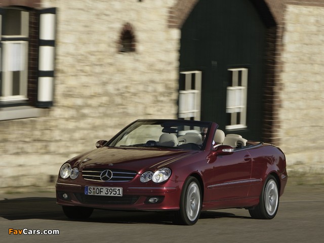 Mercedes-Benz CLK 320 CDI Cabrio (A209) 2005–10 photos (640 x 480)