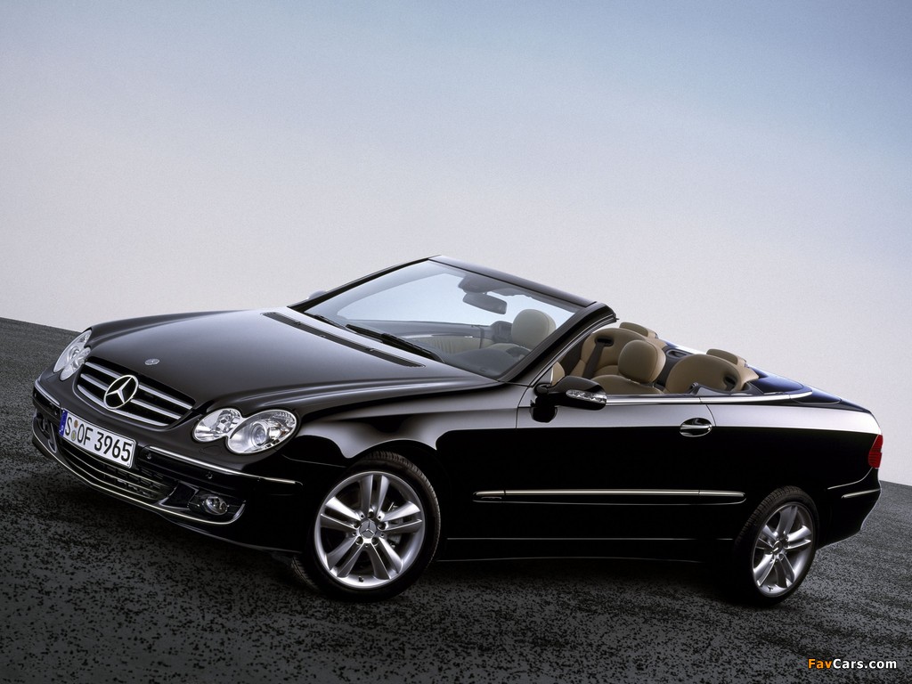 Mercedes-Benz CLK 320 CDI Cabrio (A209) 2005–10 photos (1024 x 768)