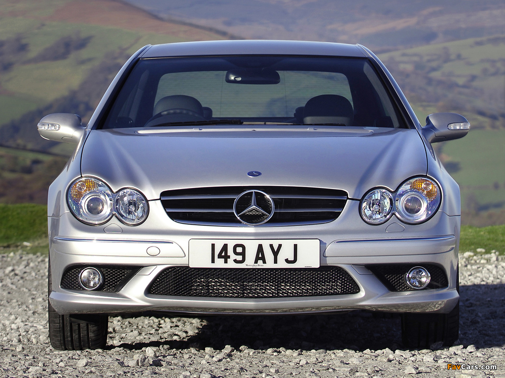 Mercedes-Benz CLK 320 CDI AMG Sports Package UK-spec (C209) 2005–09 wallpapers (1024 x 768)
