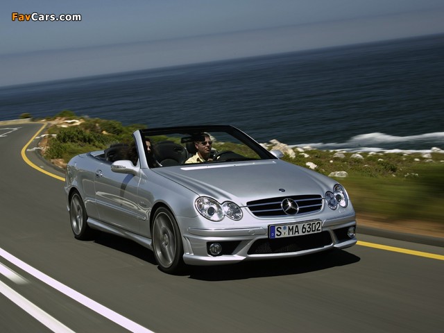 Pictures of Mercedes-Benz CLK 63 AMG Cabrio (A209) 2006–10 (640 x 480)