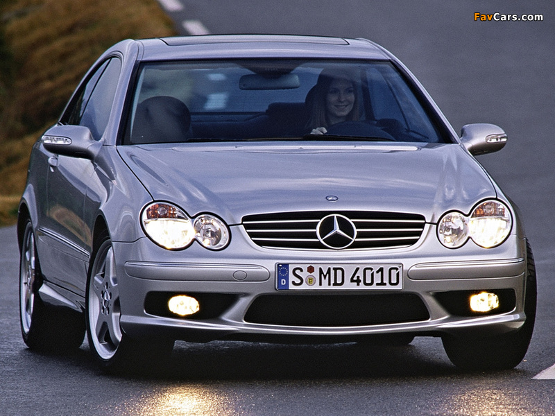 Mercedes-Benz CLK 55 AMG (C209) 2002–05 wallpapers (800 x 600)