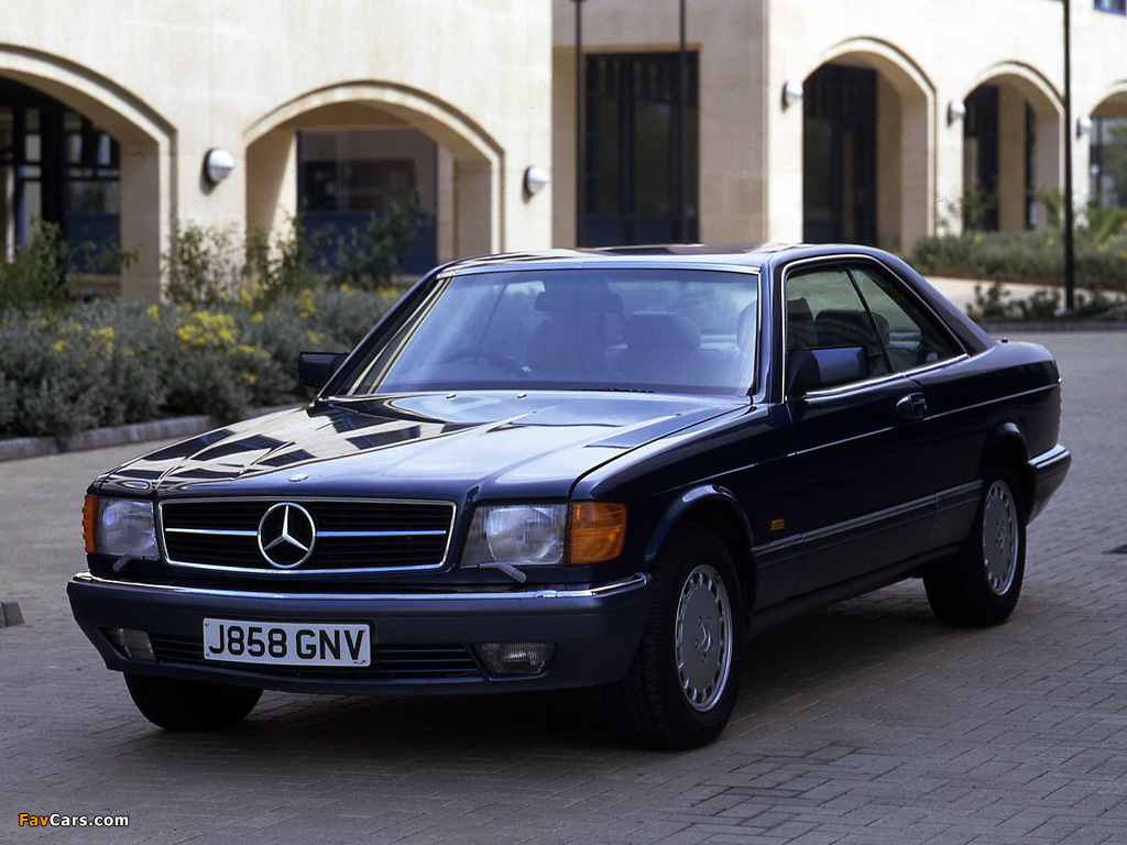 Images of Mercedes-Benz S-Klasse Coupe UK-spec (C126) 1981–91 (1024 x 768)