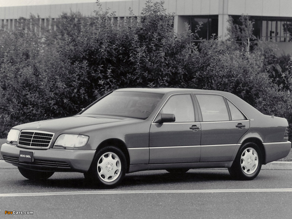 Mercedes-Benz 600 SEL US-spec (W140) 1991–92 wallpapers (1024 x 768)