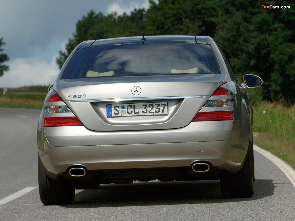 Mercedes-Benz S 600 (W221) 2005–09 photos (1024 x 768)