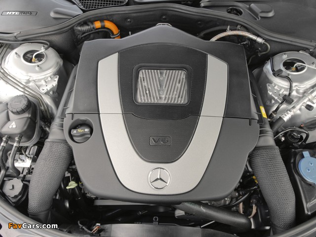 Mercedes-Benz S 400 Hybrid US-spec (W221) 2009–13 wallpapers (640 x 480)
