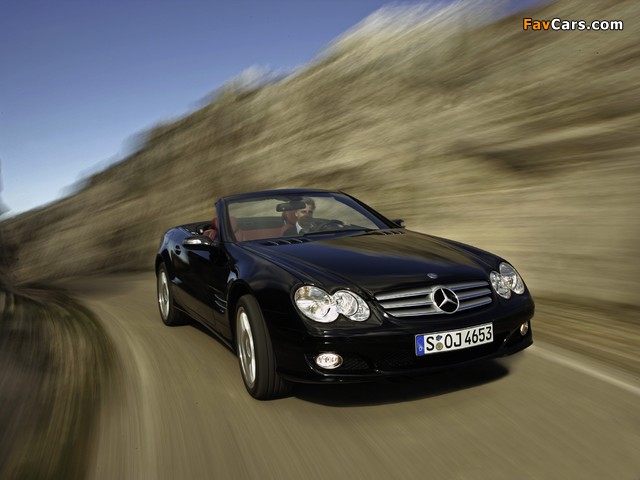 Mercedes-Benz SL 350 (R230) 2005–08 pictures (640 x 480)