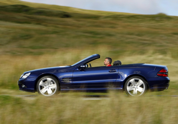Mercedes-Benz SL 500 Sports Package UK-spec (R230) 2005–08 wallpapers