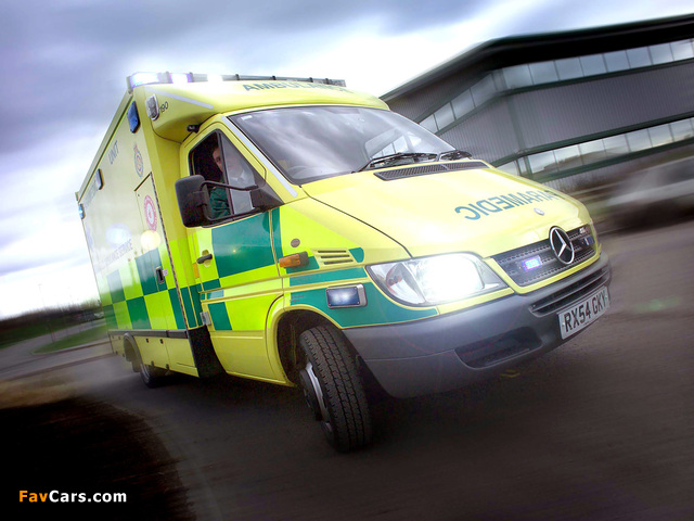 Mercedes-Benz Sprinter Ambulance UK-spec 2002–06 photos (640 x 480)