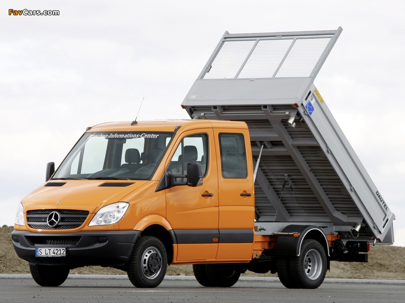 Mercedes-Benz Sprinter Double Cab Dropside (W906) 2006–13 wallpapers (800 x 600)