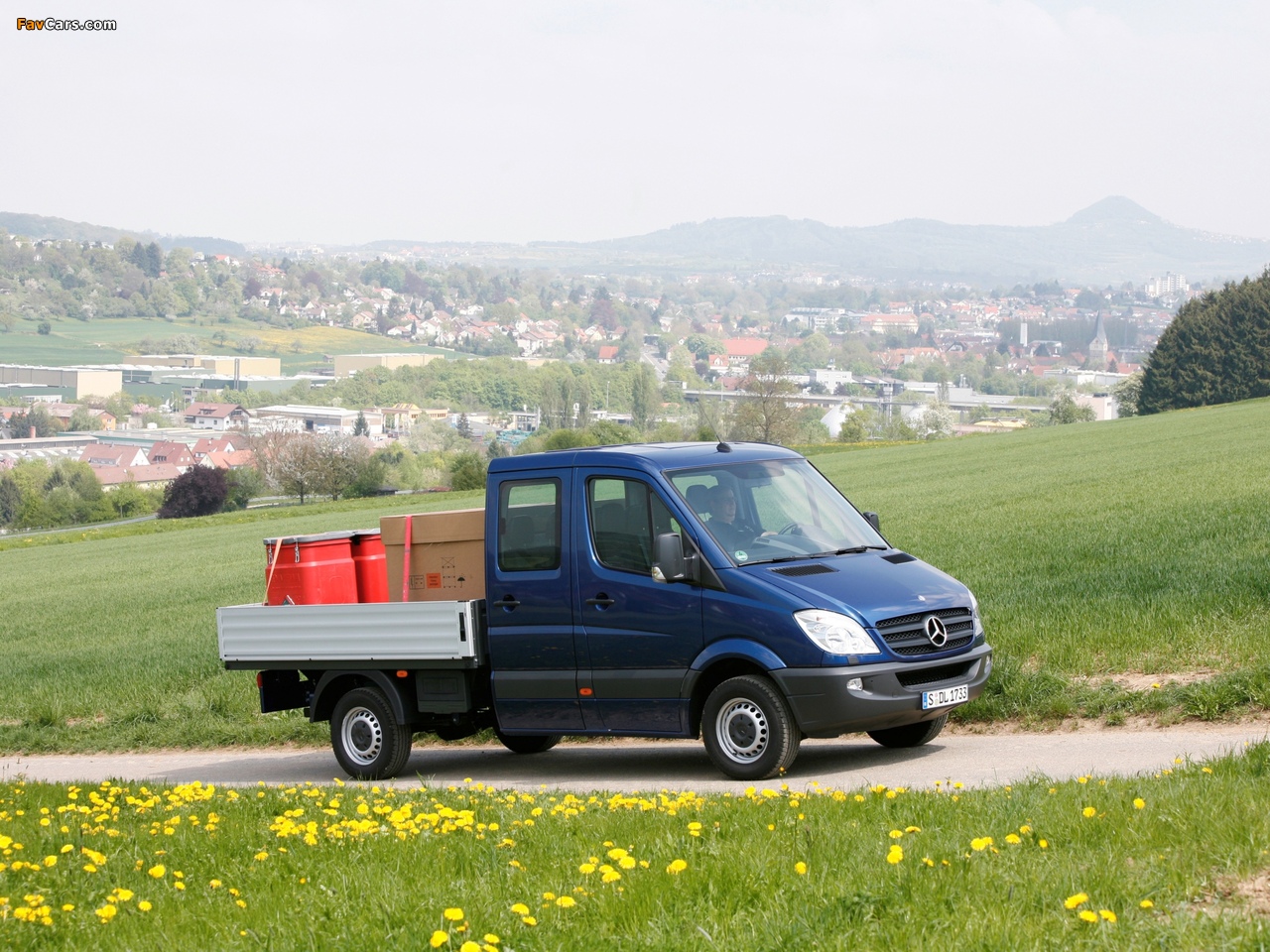 Mercedes-Benz Sprinter Double Cab Dropside (W906) 2006–13 wallpapers (1280 x 960)