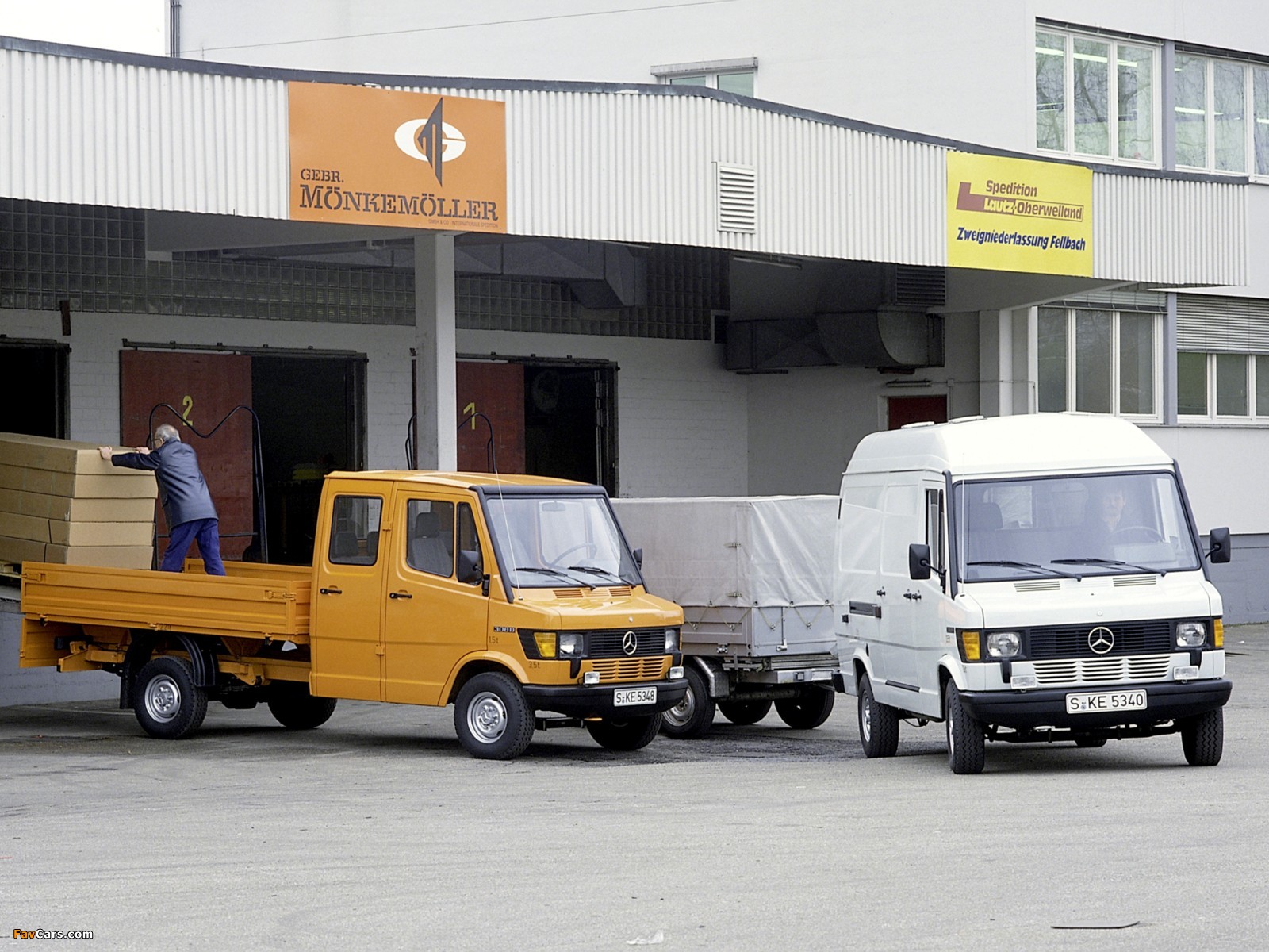 Mercedes-Benz T1 Pritschenwagen mit Doppelkabine & Kastenwagen mit Hochdach (602) 1989-95 pictures (1600 x 1200)