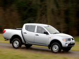 Mitsubishi L200 4Work Double Cab UK-spec 2006–10 wallpapers