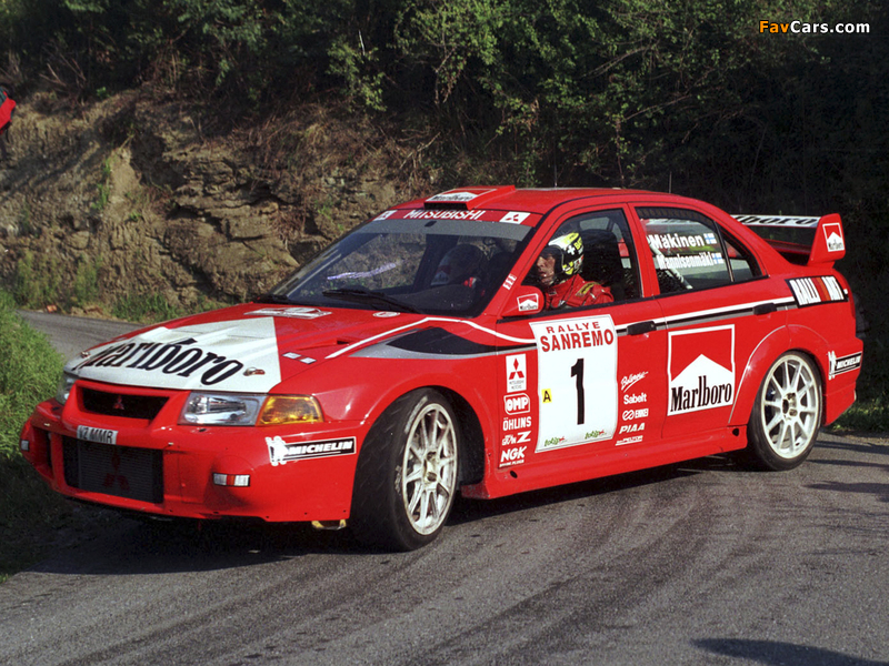Mitsubishi Lancer RS Evolution VI Gr.A WRC 1999 images (800 x 600)