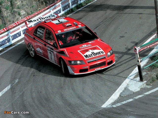 Pictures of Mitsubishi Lancer Evolution VII WRC 2001–03 (640 x 480)