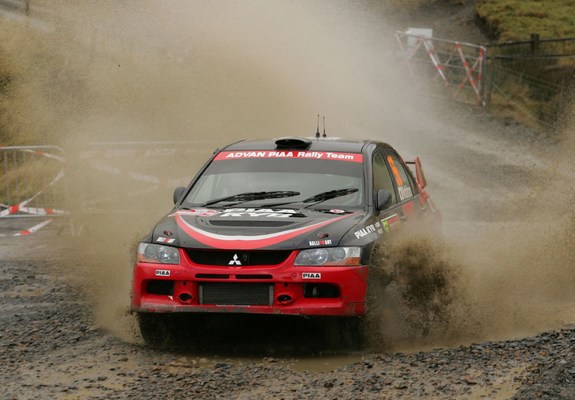 Mitsubishi Lancer Evolution IX Race Car 2005–07 wallpapers